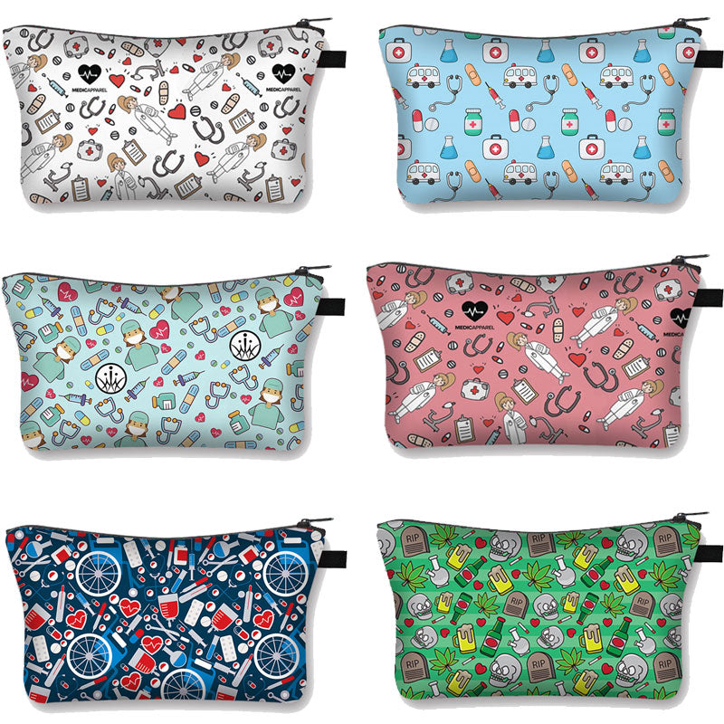 Hot Sale Nurse Printing Women Cosmetic Bags