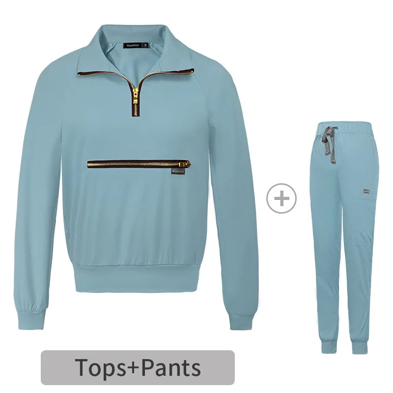 Elastic Scrub Vendors Top Pants Nurse Uniform Medical Scrub