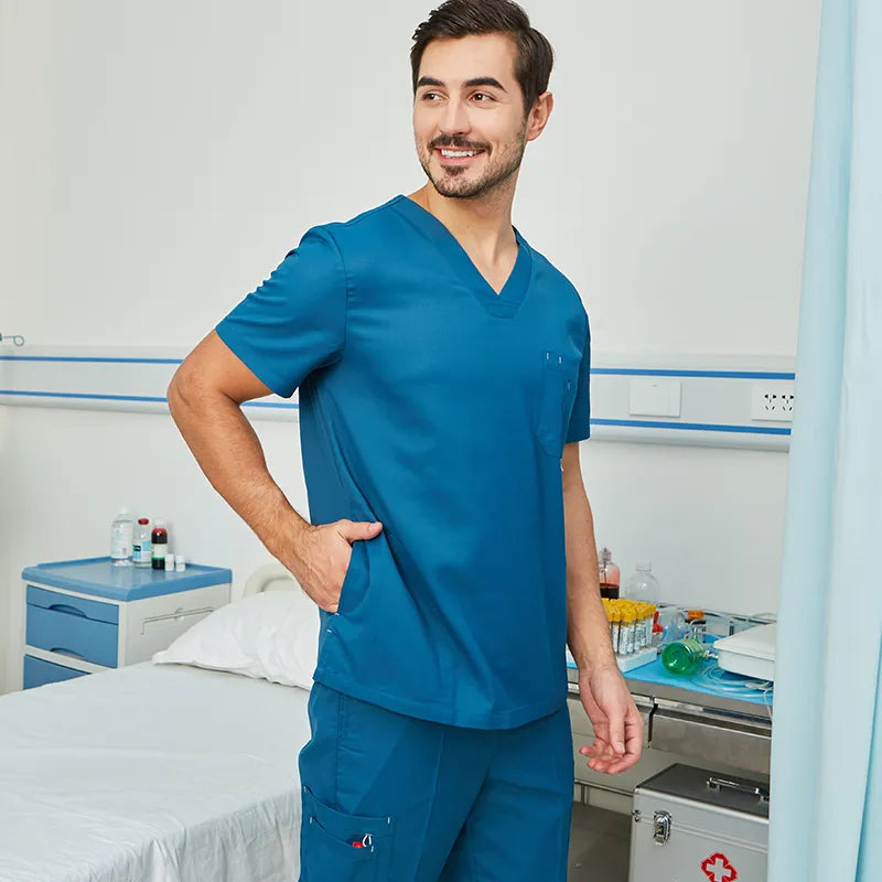 Scrub Uniform Nurse Workwear Scrubs Set Top Pant Nursing Uniforms