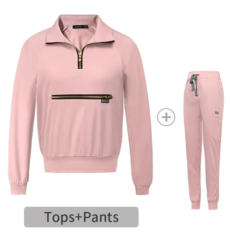 Elastic Scrub Vendors Top Pants Nurse Uniform Medical Scrub