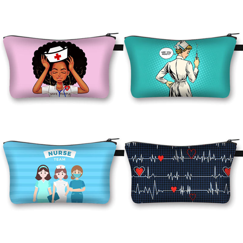 Hot Sale Nurse Printing Women Cosmetic Bags