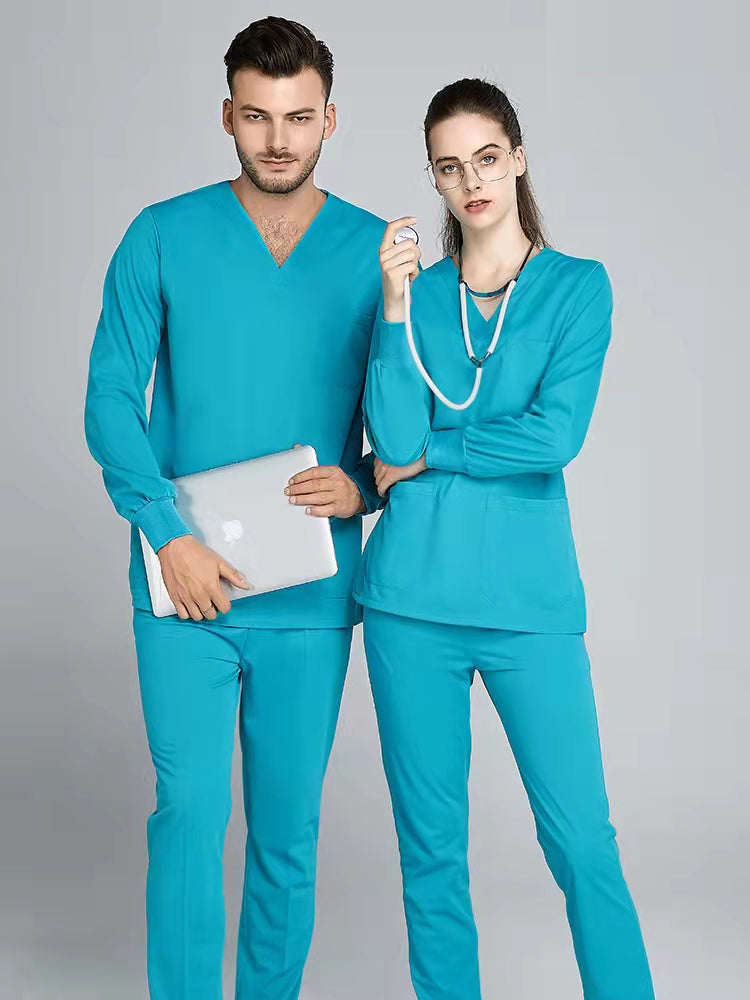 Hospital Design Uniform Scrubs Set Medical Scrubs Suit