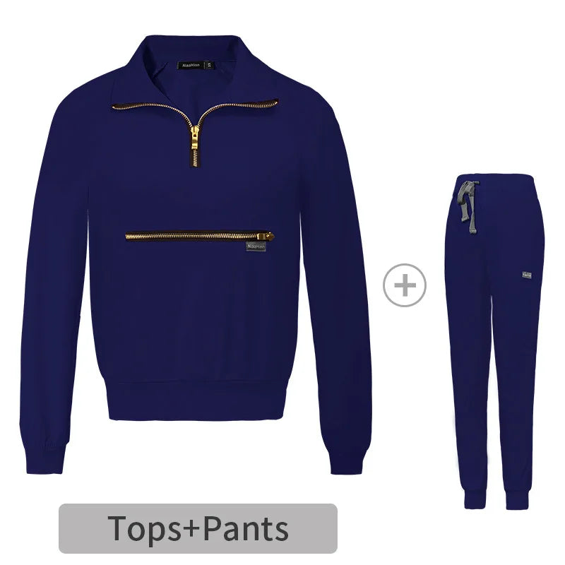 Elastic Scrub Vendors Top Pants Nurse Uniform Medical Scrub