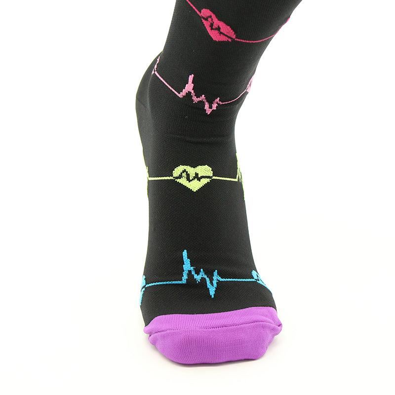 Compression Socks Colorful Women Nurse Socks