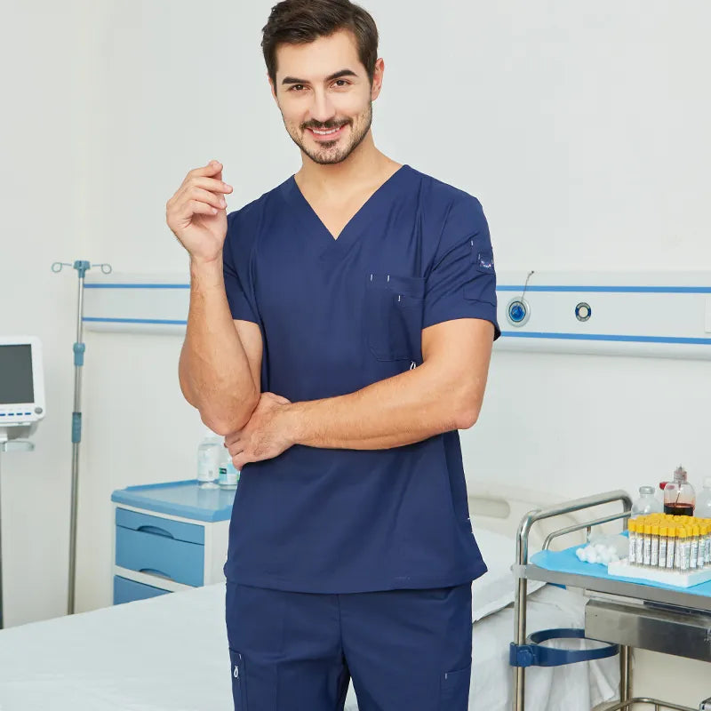 Scrub Uniform Nurse Workwear Scrubs Set Top Pant Nursing Uniforms