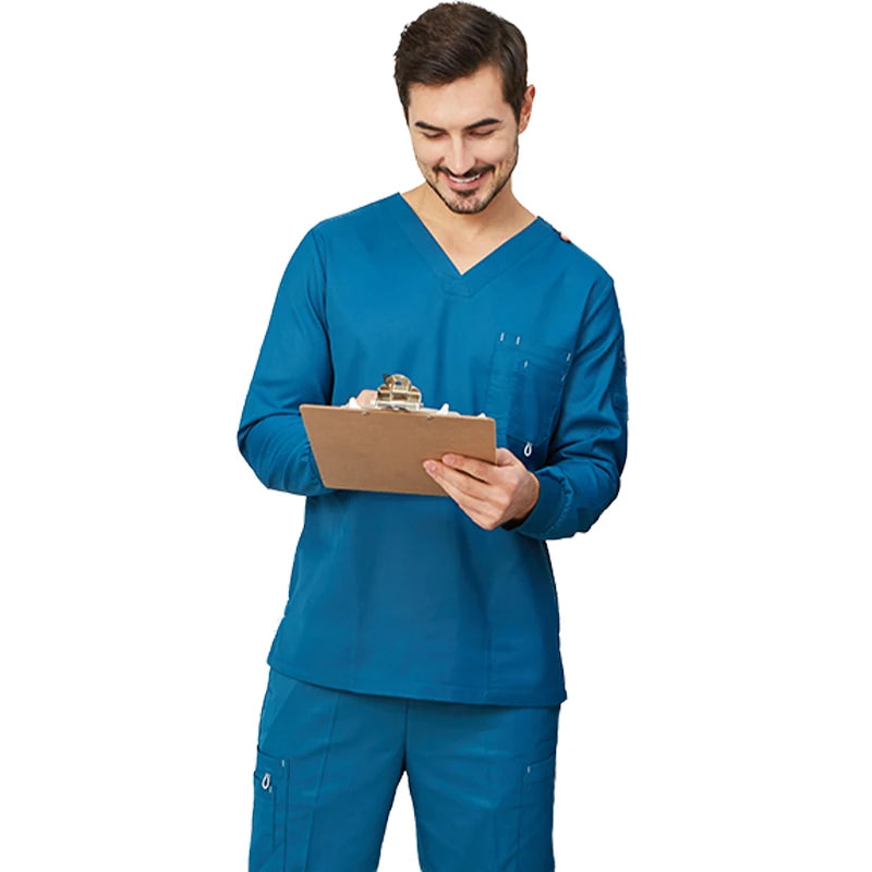 Scrub Uniform Nurse Workwear Scrubs Set Top Pant Nursing Uniforms