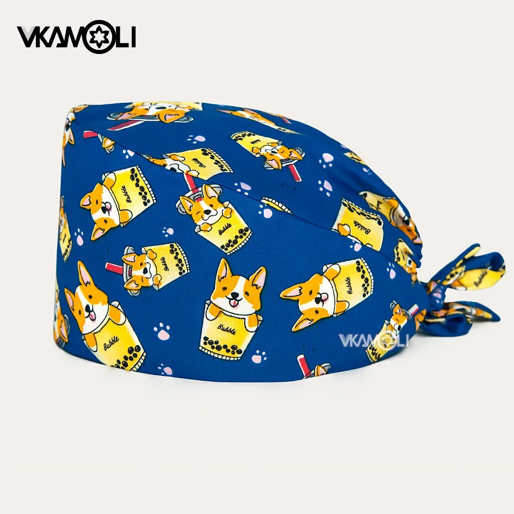Letter Printing Scrubs Uniform Man and Womens Scrubs Caps