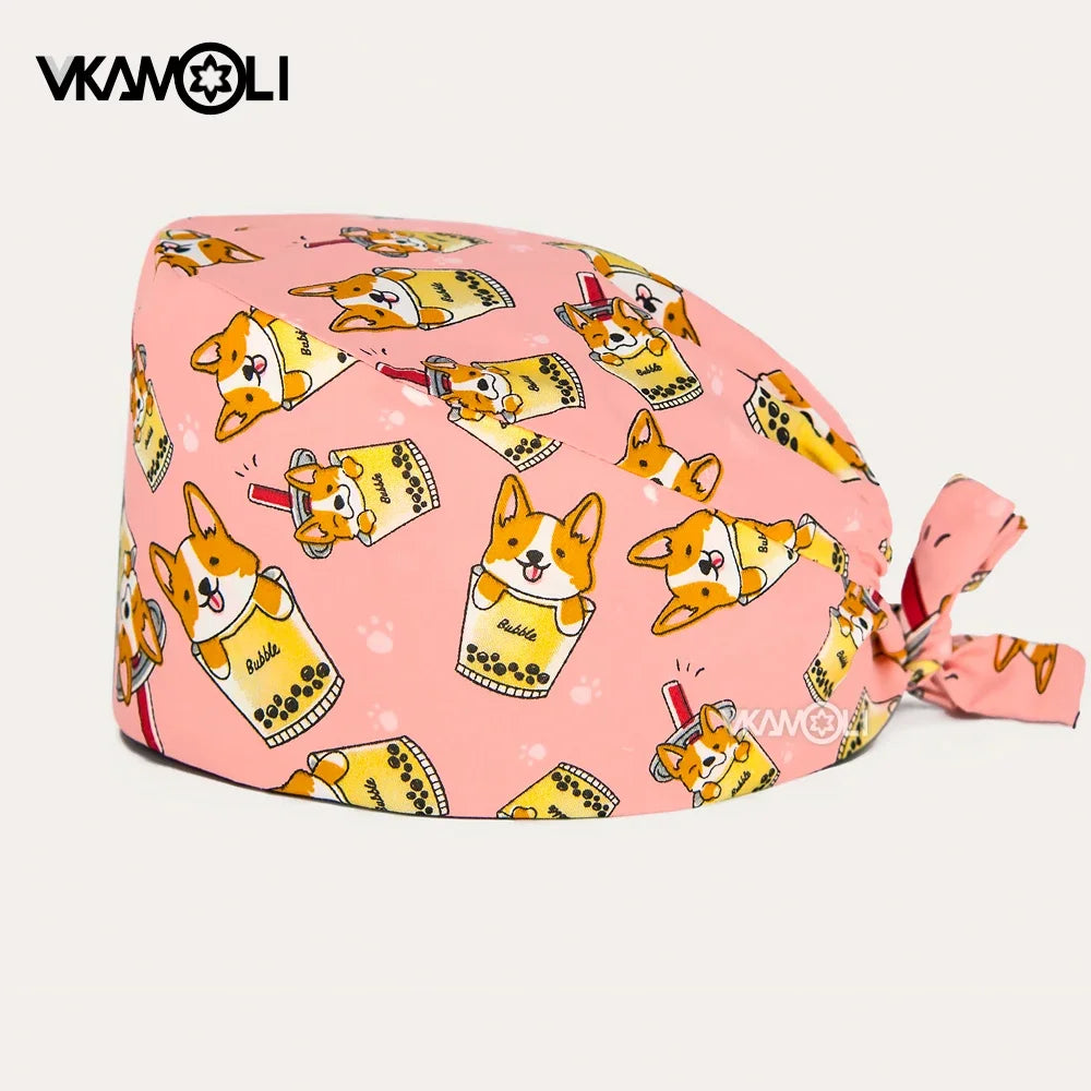 Letter Printing Scrubs Uniform Man and Womens Scrubs Caps
