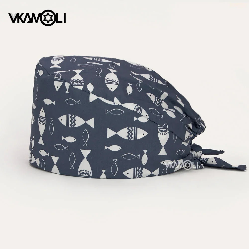 Letter Printing Scrubs Uniform Man and Womens Scrubs Caps