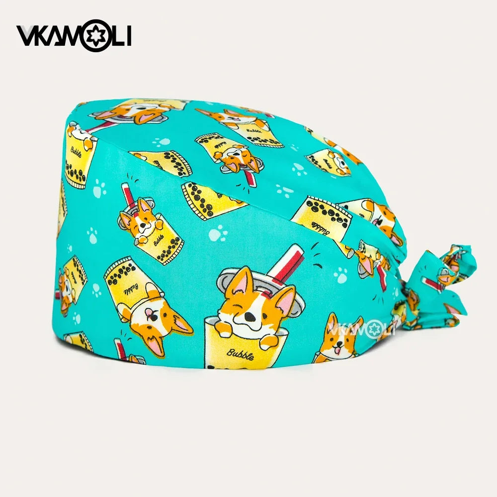 Letter Printing Scrubs Uniform Man and Womens Scrubs Caps
