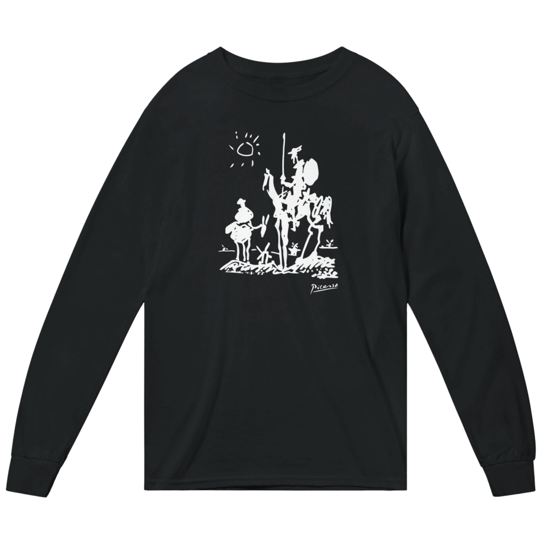 Pablo Picasso Don Quixote of La Mancha 1955 Artwork Long Sleeve Shirt