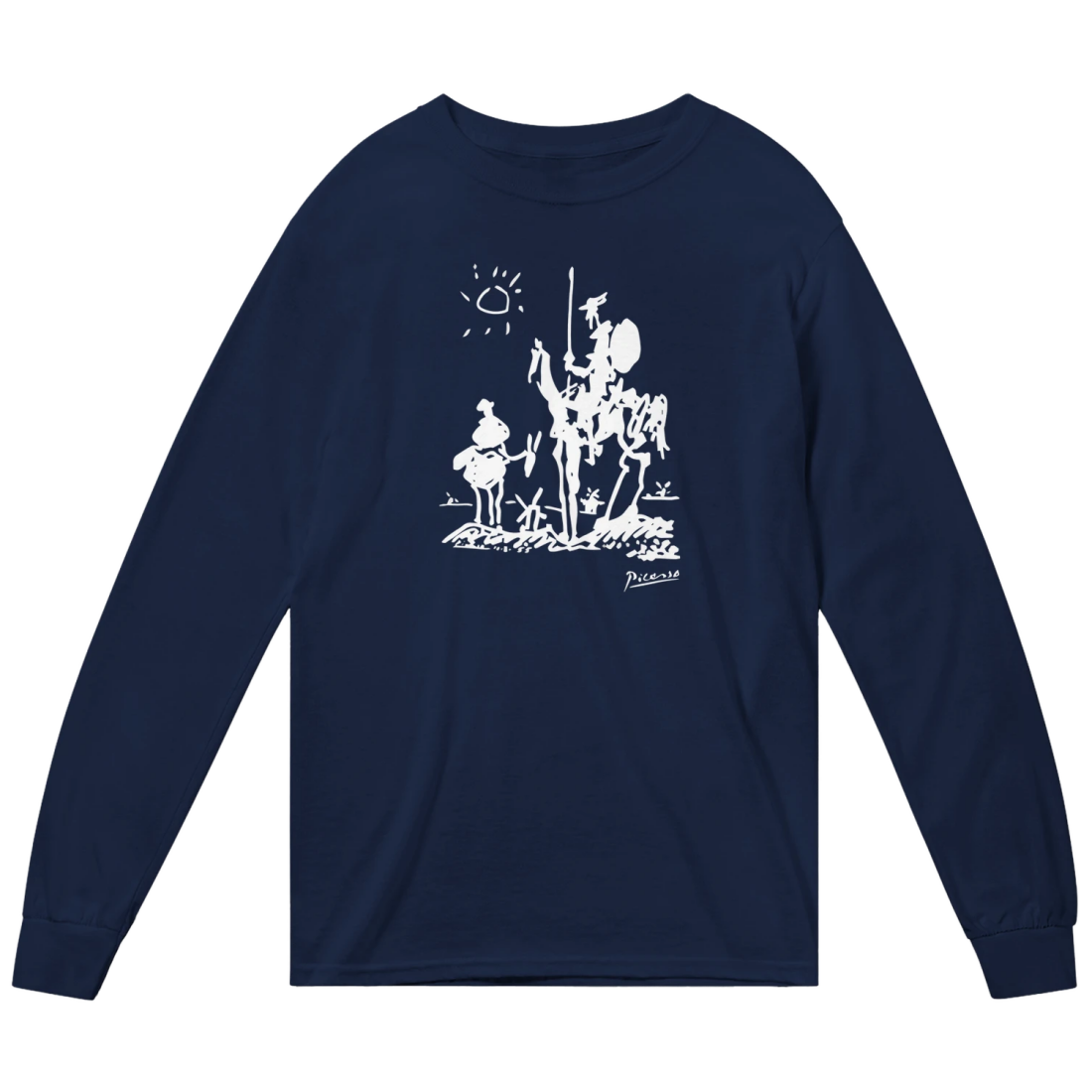 Pablo Picasso Don Quixote of La Mancha 1955 Artwork Long Sleeve Shirt