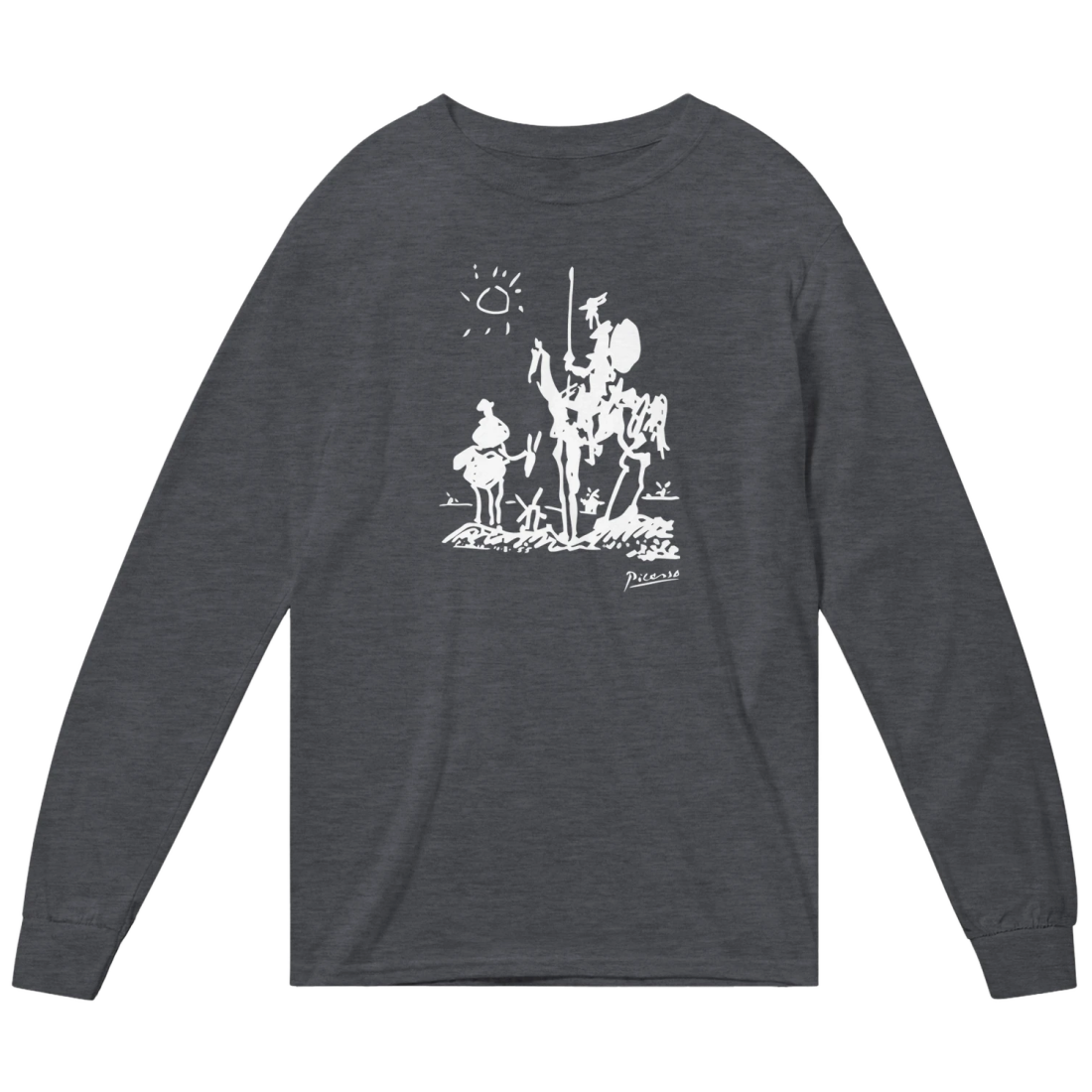 Pablo Picasso Don Quixote of La Mancha 1955 Artwork Long Sleeve Shirt